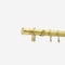 28mm Allure Classic Brushed Gold End Cap Bay Window pole