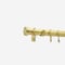 28mm Allure Classic Brushed Gold Stud Bay Window pole