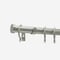 28mm Allure Classic Brushed Steel Stud Bay Window pole
