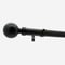28mm Allure Classic Matt Black Ball Eyelet Bay Window pole