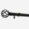 28mm Allure Classic Matt Black Cage Eyelet Bay Window pole