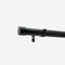 28mm Allure Classic Matt Black End Cap Eyelet Bay Window pole