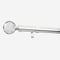 28mm Allure Classic Polished Chrome Crystal Eyelet pole