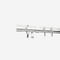 28mm Allure Polished Chrome End Cap pole