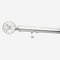 28mm Allure Classic Polished Chrome Glass Bubbles Eyelet pole