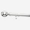 28mm Allure Classic Polished Chrome Ribbed Ball Eyelet pole
