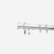 28mm Allure Classic Polished Chrome Stud Bay Window pole