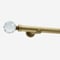 28mm Allure Signature Antique Brass Crystal Eyelet pole