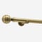 28mm Allure Signature Antique Brass Ribbed Ball Eyelet pole