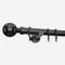 28mm Allure Signature Black Nickel Ball pole