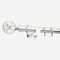 28mm Allure Signature Polished Chrome Glass Bubbles pole