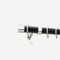 35mm Allure Classic Matt Black With Chrome End Cap Finial pole