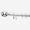 35mm Allure Classic Polished Chrome Ball Finial pole