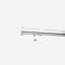 35mm Allure Classic Polished Chrome Stud Eyelet pole