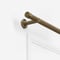 28mm Signature Antique Brass & Aged Oak End Cap Eyelet pole