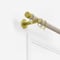 28mm Signature Brushed Gold & Light Oak End Cap pole