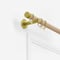 28mm Signature Brushed Gold & Natural Oak End Cap pole