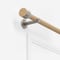 28mm Signature Brushed Steel & Natural Oak Drum Eyelet pole