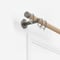 28mm Signature Brushed Steel & Natural Oak End Cap pole