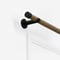 28mm Signature Matt Black & Aged Oak End Cap Eyelet pole