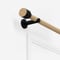28mm Signature Matt Black & Natural Oak Drum Eyelet pole