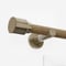 28mm Signature Antique Brass & Aged Oak Drum Eyelet pole