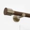 28mm Signature Antique Brass & Walnut Drum Eyelet pole