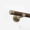 28mm Signature Antique Brass & Walnut End Cap Eyelet pole