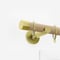 28mm Signature Brushed Gold & Natural Oak End Cap pole