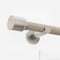 28mm Signature Brushed Steel & Light Oak Drum Eyelet pole