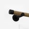 28mm Signature Matt Black & Aged Oak End Cap Eyelet pole