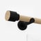 28mm Signature Matt Black & Natural Oak Drum Eyelet pole