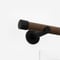 28mm Signature Matt Black & Walnut End Cap Eyelet pole