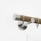 28mm Signature Stainless Steel & Aged Oak End Cap pole