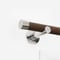 28mm Signature Stainless Steel & Walnut End Cap Eyelet pole