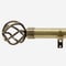 28mm Allure Classic Antique Brass Cage Eyelet Bay Window pole