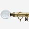 28mm Allure Classic Antique Brass Glass Bubbles pole