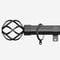 28mm Allure Classic Black Nickel Cage Bay Window pole