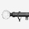 28mm Allure Classic Black Nickel Crystal pole
