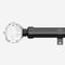 28mm Allure Classic Black Nickel Crystal Eyelet pole