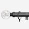 28mm Allure Classic Black Nickel Glass Bubbles pole
