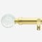 28mm Allure Classic Brushed Gold Glass Bubbles Eyelet pole