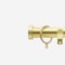 28mm Allure Classic Brushed Gold Stud Bay Window pole