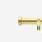 28mm Allure Classic Brushed Gold Stud Eyelet Bay Window pole