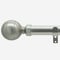 28mm Allure Classic Brushed Steel Lined Ball Bay Window Eyelet pole