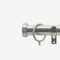 28mm Allure Classic Brushed Steel Stud Bay Window pole