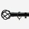 28mm Allure Classic Matt Black Cage Bay Window pole