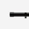 28mm Allure Classic Matt Black End Cap Eyelet Bay Window pole