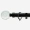 28mm Allure Classic Matt Black Glass Bubbles Bay Window pole