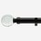 28mm Allure Classic Matt Black Glass Bubbles Eyelet Bay Window pole